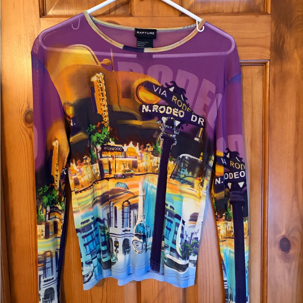 Vibrant Cityscape Long Sleeve Top